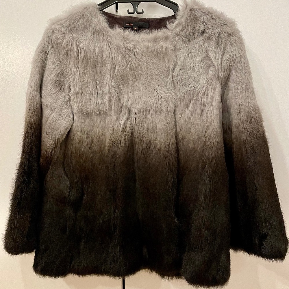 Maje 100% Rabbit fur jacket